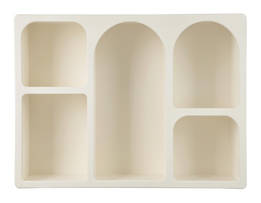 Raft de perete Creamy, Bizzotto, 80x24x60 cm, MDF, crem