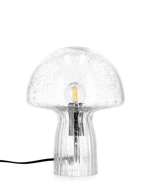 Lampa de masa Carysa, Bizzotto, 20x26 cm, 1 x E14, sticla, gri