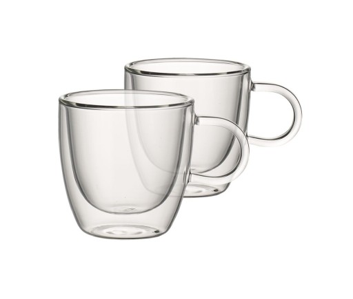 Set 2 cesti cu perete dublu, Villeroy &amp; Boch, Artesano Hot Beverages S, 100 ml, sticla borosilicata