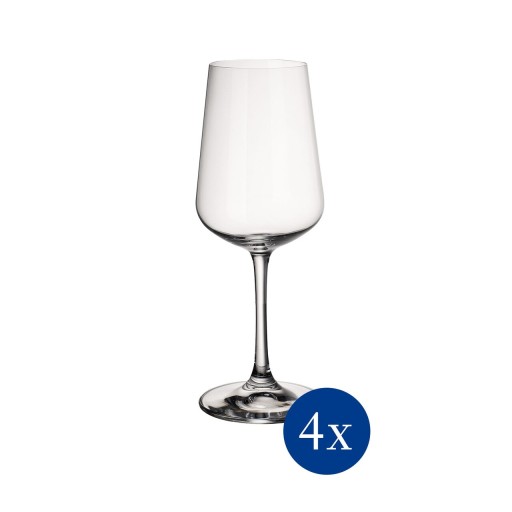 Set 4 pahare pentru vin alb, Villeroy &amp; Boch, Ovid, 380 ml, sticla cristal