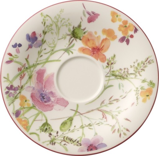 Farfurioara pentru ceasca Mariefleur Basic, Villeroy &amp; Boch, 16 cm, portelan premium