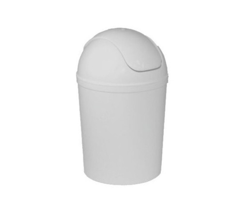 Cos de gunoi Classic, Jotta, 5 L, plastic, gri deschis