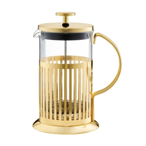 Filtru cafea Royal, Ambition, 600 ml, sticla/inox, auriu