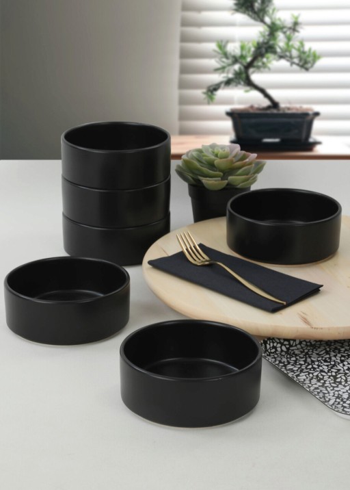 Set boluri, Keramika, 275KRM1631, Ceramica, Negru