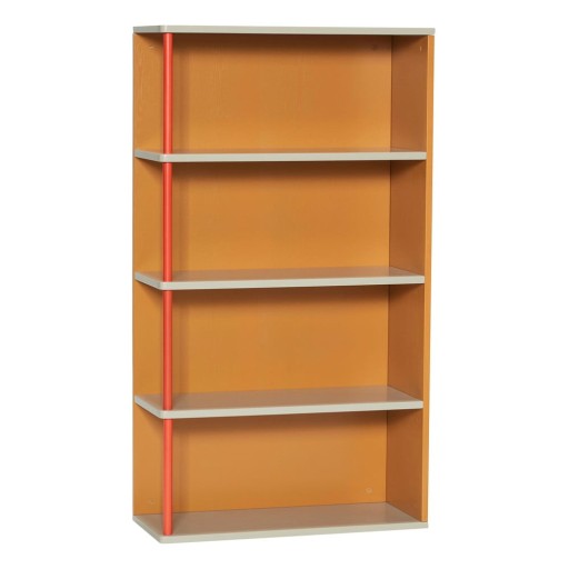 Bibliotecă de perete portocalie din lemn masiv de frasin 60x109 cm Apollo – Hübsch