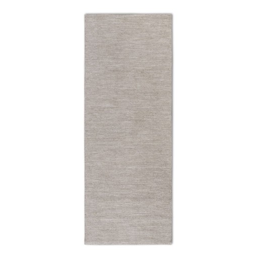 Covor tip traversă bej țesut manual din amestesc de lână 80x200 cm Pradesh Linen White – Elle Decoration