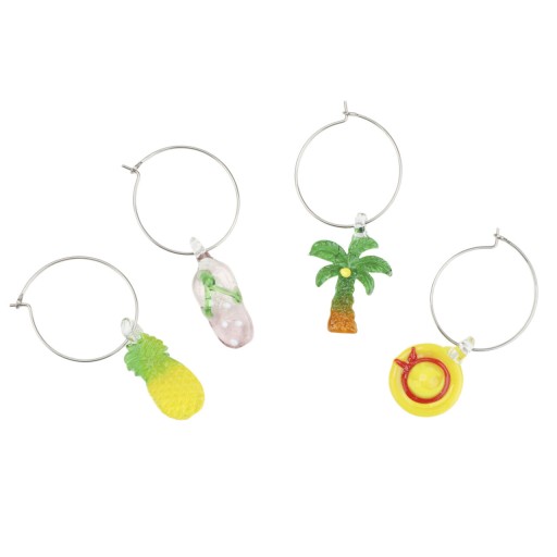 Set accesorii bauturi reci Ice Summer, Homla, 4 bucati, metal, multicolor