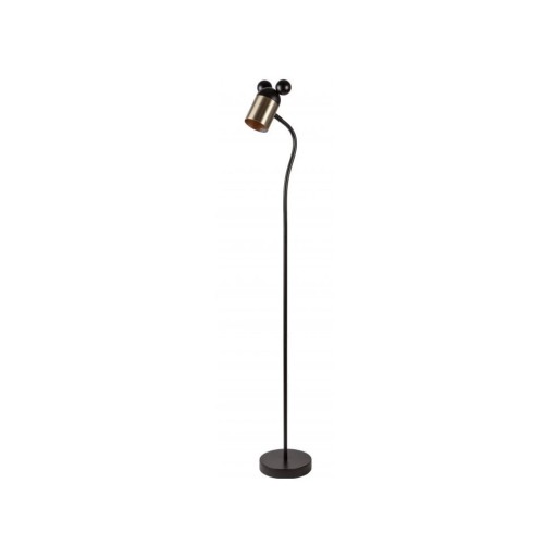 Lampadar negru/auriu cu abajur din metal (înălțime 133,5 cm) Mouse – GTV