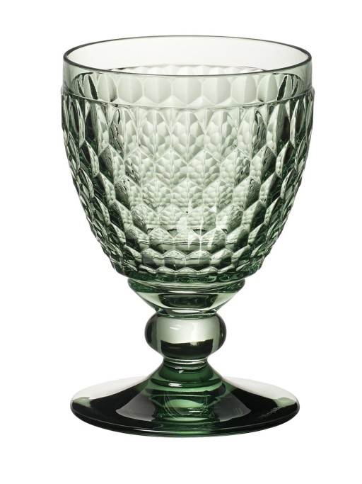 Set 2 pahare de vin rosu, Villeroy &amp; Boch, Boston, 310 ml, sticla cristal, verde