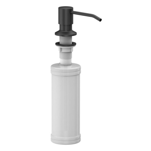 Dozator de săpun lichid negru mat din plastic 350 ml – Sapho