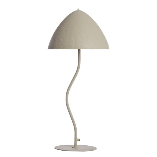 Veioză gri deschis cu abajur din metal (înălțime 67 cm) Elimo – Light & Living