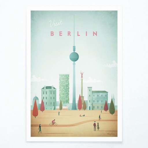 Poster Travelposter Berlin, 50 x 70 cm