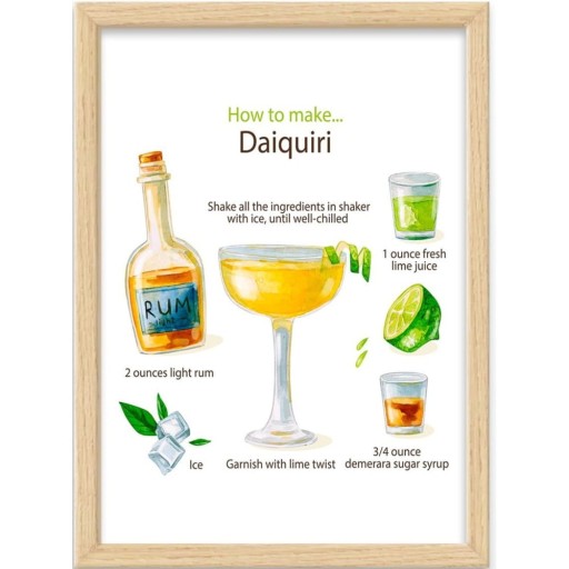 Tablou 40x55 cm Daiquiri – Wallity