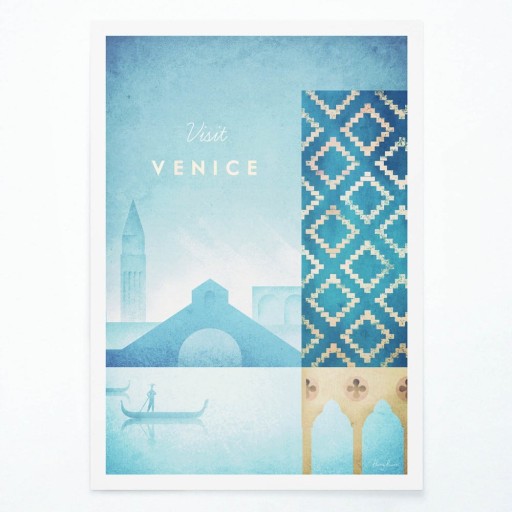 Poster Travelposter Venice, 30 x 40 cm