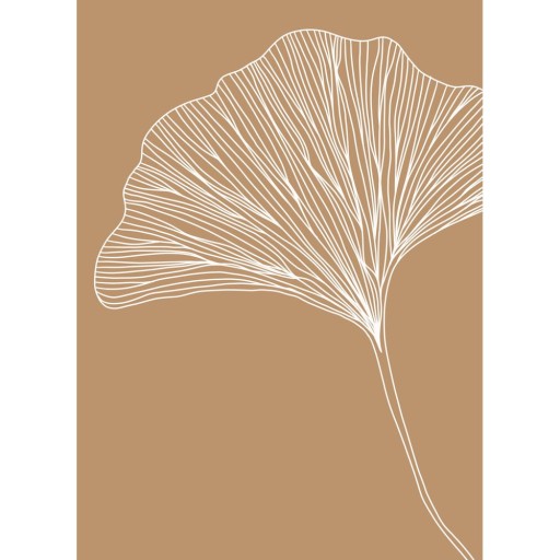 Poster 29x41 cm Gingko – Veronika Boulová