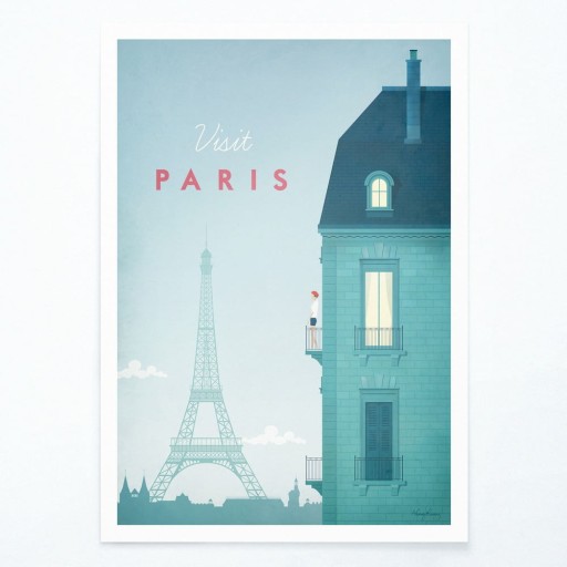 Poster Travelposter Paris, 50 x 70 cm