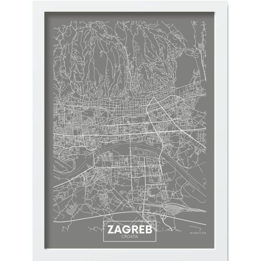 Tablou 40x55 cm Zagreb – Wallity