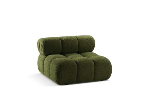 Modul pentru canapea modulara, 1 loc, Bellis-213, Micadoni Home, 94x94x70 cm, tesatura boucle, verde