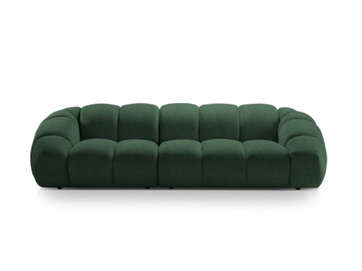 Canapea 4 locuri, Diana-192, Micadoni Home, 294x114x72 cm, catifea structurata, verde